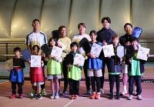 サニブラウン、桃田ら白熱＝ピックルボール体験会に参加