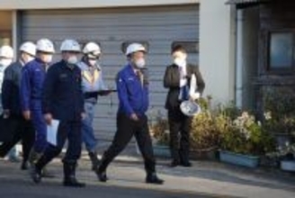 立民代表、大分火災現場を視察