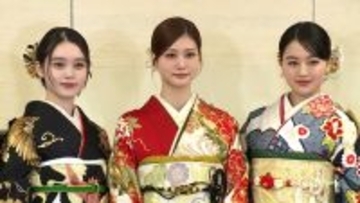 「ばけばけ」髙石あかり、晴れ着姿で新年の抱負　生見愛瑠、佐藤三兄弟も飛躍誓う