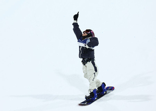 喜ぶ村瀬　五輪