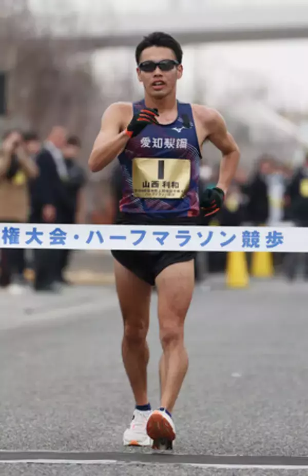 山西利和優勝、世界記録認定＝ハーフマラソン競歩