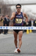 山西利和優勝、世界記録認定＝ハーフマラソン競歩