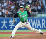 「力投する山野　プロ野球」の画像1