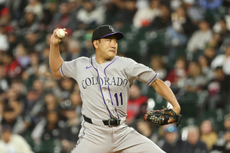 菅野の力投　大リーグ