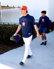 練習に臨む今井　大リーグ