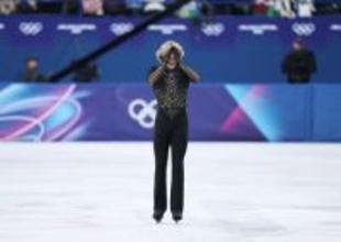 演技を終えたマリニン　五輪