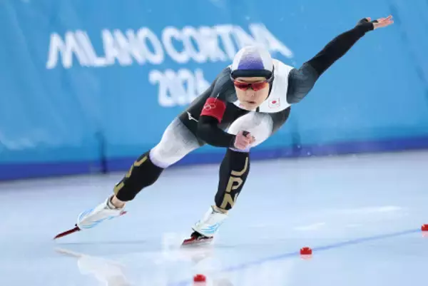 滑走する山田　五輪