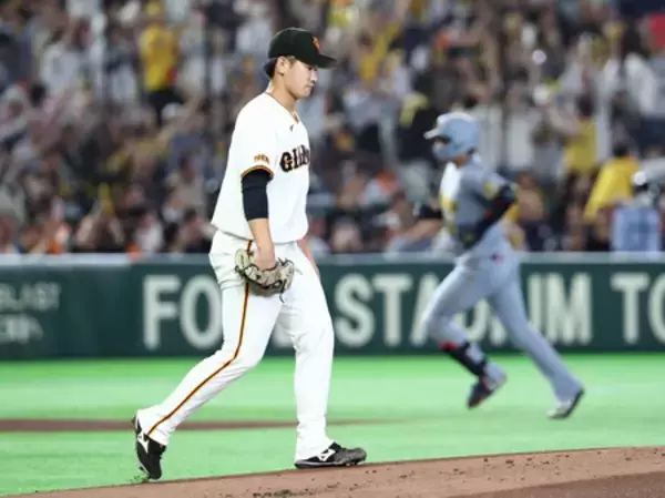 巨人の井上、早々と崩れる＝プロ野球