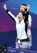 喜ぶ中井　五輪