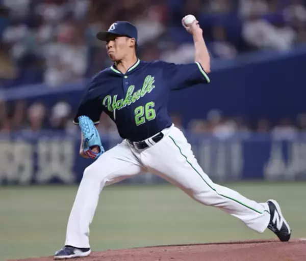 安定感欠いた山野＝プロ野球・ヤクルト