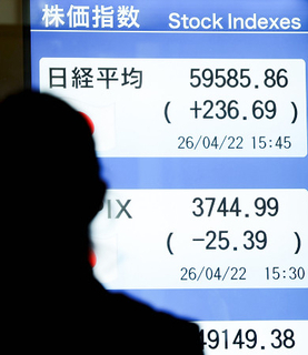 東京株、最高値を更新