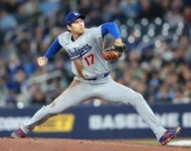 力投する大谷　大リーグ