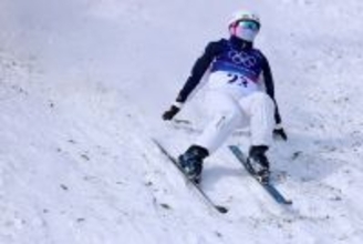 着地が乱れる五十嵐　五輪