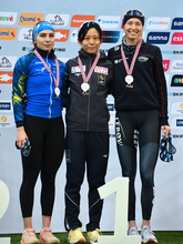 優勝した高木　Ｗ杯スケート