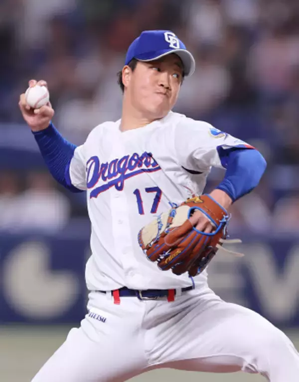 中日先発の柳　プロ野球