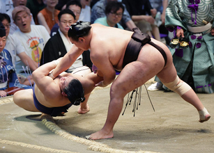 豊昇龍のすくい投げ
