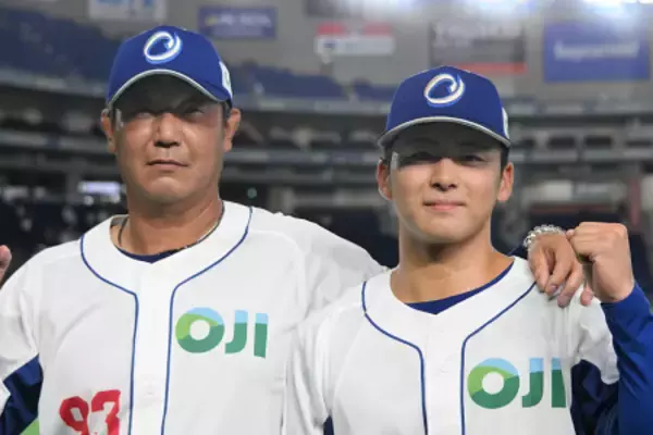 王子の柴崎と湯浅監督　都市対抗野球