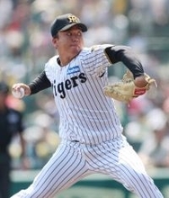 阪神の村上、悔しさ残る九回＝完封逃すも久々白星―プロ野球
