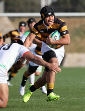 攻める浅野　高校ラグビー