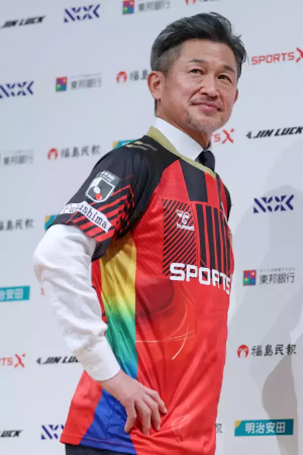 ユニホーム姿のカズ　Ｊリーグ