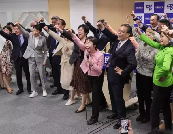 「立民党大会、統一選は独自候補」の画像