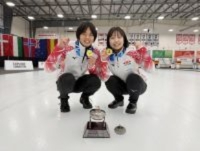 優勝した混合複の日本