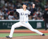 「力投する菅井　プロ野球」の画像1