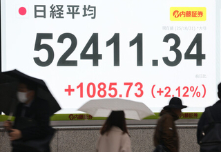 東京株、初の５万２０００円台＝３日連続最高値、日銀会合受け