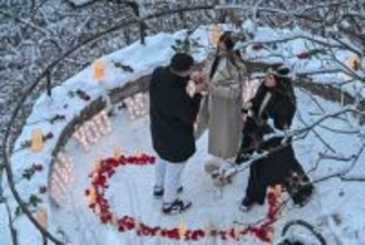 銀世界でプロポーズ