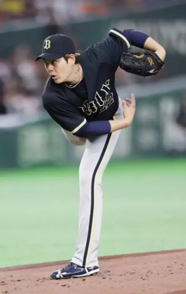 オリックスの九里、無念の降板＝プロ野球