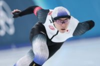 滑走する野々村　五輪