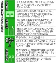 消費税減税、産業界の異論噴出＝システム改修１年、コスト重荷に―国民会議