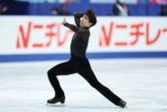佐藤、フリーで巻き返し＝全日本フィギュア