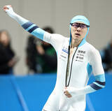 「感謝の思いで涙＝野々村、後半に地力発揮―全日本スピードスケート」の画像1