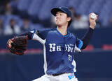 「力投する菅井　プロ野球」の画像1