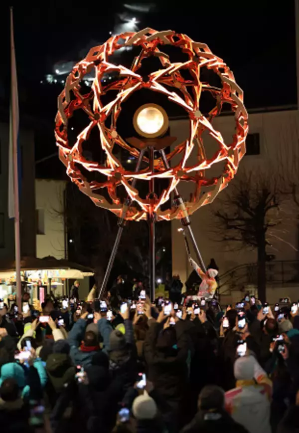 ともされた聖火