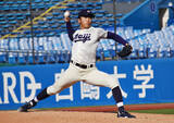「明大が勝ち点３　野球」の画像1