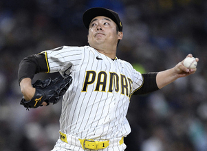 松井の力投　大リーグ