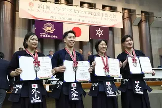 優勝した大平ら