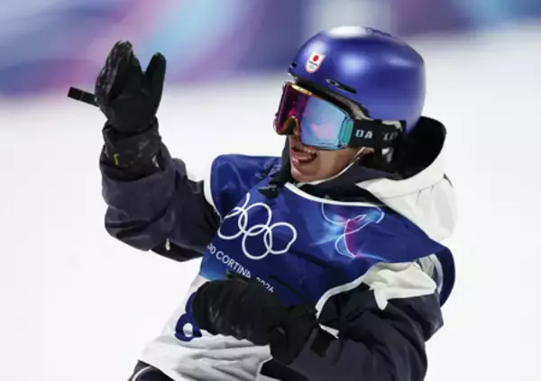 荻原「一番上に立ちたかった」＝スノーボード〔ミラノ・コルティナ五輪〕