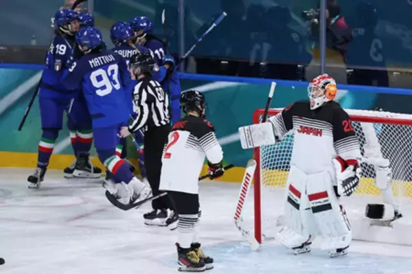 日本、イタリアに惜敗＝アイスホッケー〔ミラノ・コルティナ五輪〕