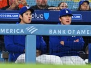 大谷翔平、今季初の休養＝ＭＬＢ・ドジャース