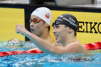 西川、４００個メで優勝