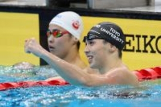 西川、４００個メで優勝