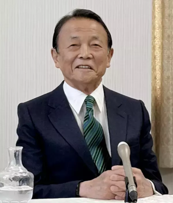 麻生氏、衆院解散を支持