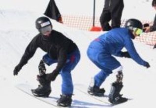 日本代表が雪上練習公開