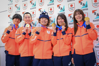 村瀬心「成長できた」＝深田、木村らメダリスト帰国―スノーボード〔ミラノ・コルティナ五輪〕