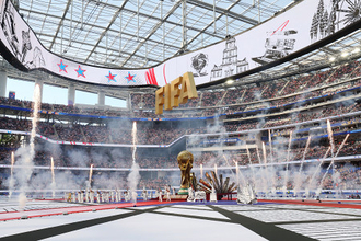 開会式のアトラクション　Ｗ杯サッカー