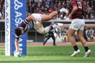 田代のトライ　全国大学ラグビー