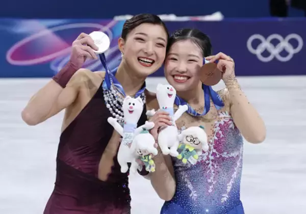 笑顔の坂本と中井　五輪